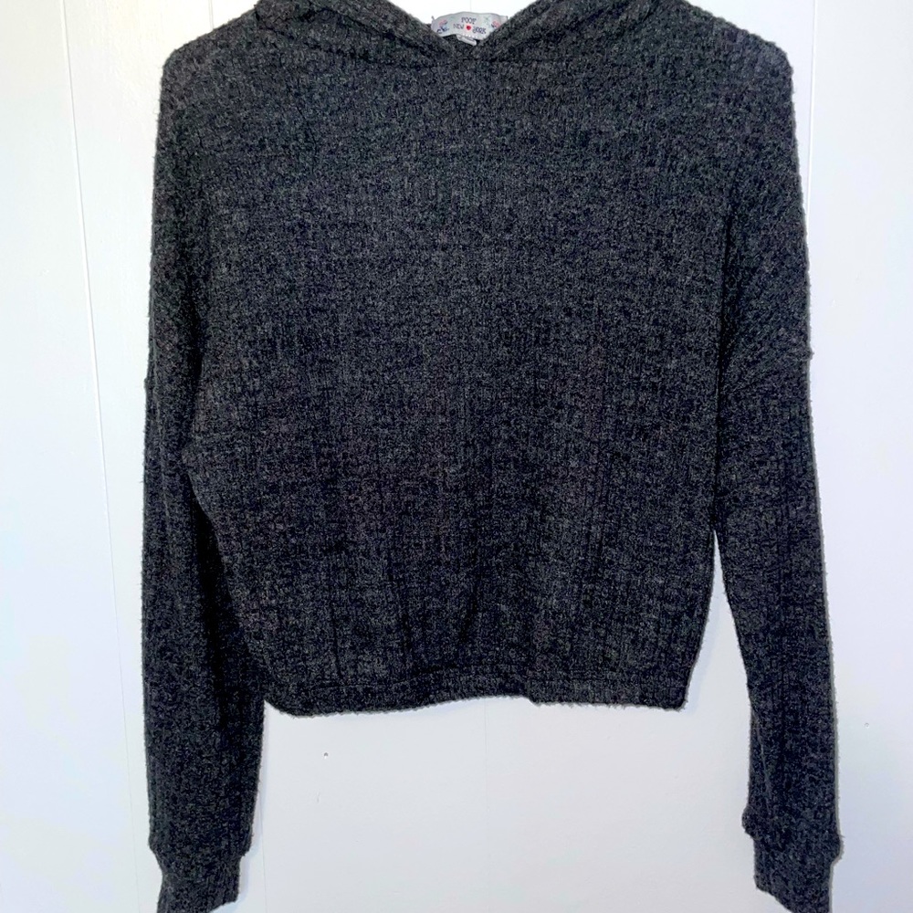 Grey long sleeves crop top